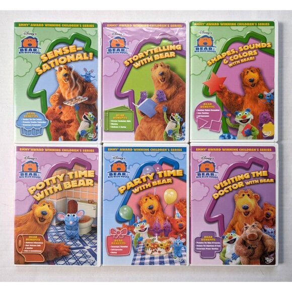 Disney | Media | Bear In The Big Blue House Dvd Lot Of 6 Disney Channel